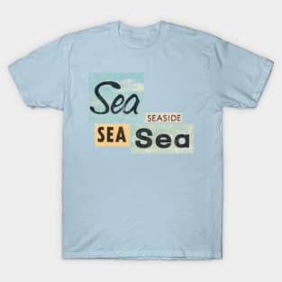 Vintage Typography Seaside T-Shirt